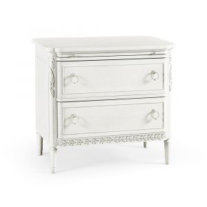 Jonathan Charles Fine Furniture - White Altostratus Nightstand - 002-1-800-CHK