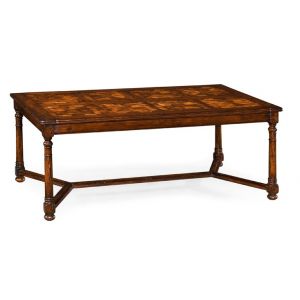 Jonathan Charles Fine Furniture - Huntingdon Walnut Rectangular Parquet Oyster Coffee Table - 493413-COS