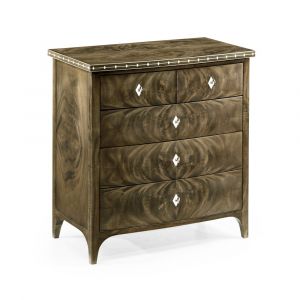 Jonathan Charles Fine Furniture - Buckingham - Small Bleached Mahogany Chest Of Drawers with Bone Inlay - 495832-MBL