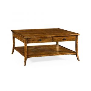 Jonathan Charles Fine Furniture - Casually Country - Square Coffee Table In Country Walnut - 491041-CFW