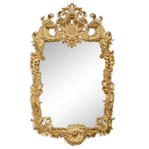 Jonathan Charles Fine Furniture - Versailles Finely Carved and Gilded Rococo Style Mirror - 494372-GIL
