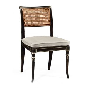 Jonathan Charles Fine Furniture - William Yeoward Uptown Classic Linden Charcoal Wash Dining Side Chair - 530121-SC-CHW