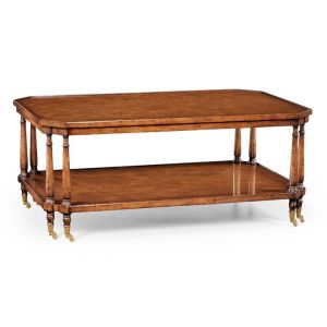 Jonathan Charles Fine Furniture - Windsor Rectangular Coffee Table On Castors - 494027-WAL