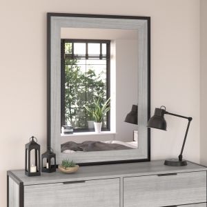 Kathy Ireland Home - Atria Bedroom Mirror in Platinum Gray - ARA130PG