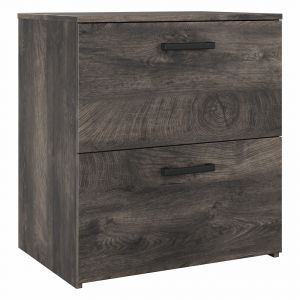 Kathy Ireland Home - City Park 2 Drawer Lateral File Cabinet in Dark Gray Hickory - CPF127GH-03