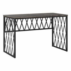 Kathy Ireland Home - City Park 48W Industrial Writing Desk in Dark Gray Hickory - CPD148GH-03