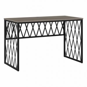 Kathy Ireland Home - City Park 48W Industrial Writing Desk in Driftwood Gray - CPD148DG-03