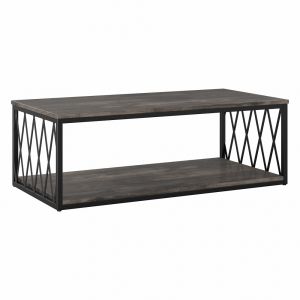Kathy Ireland Home - City Park Industrial Coffee Table in Dark Gray Hickory - CPT248GH-03