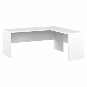 Kathy Ireland Home - Echo 72W L Shaped Computer Desk in Pure White - ECH054PW