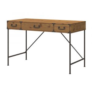 Kathy Ireland Home - Ironworks 48W Writing Desk in Vintage Golden Pine - KI50101-03