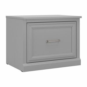 Kathy Ireland Home - Woodland 24W Small Shoe Bench with Drawer in Cape Cod Gray - WDS124CG-03