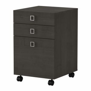 Kathy Ireland Office - Echo 3 Drawer Mobile File Cabinet in Charcoal Maple - KI60301-03