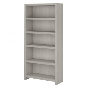 Kathy Ireland Office - Echo 5 Shelf Bookcase in Gray Sand - KI60204-03