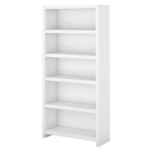 Kathy Ireland Office - Echo 5 Shelf Bookcase in Pure White - KI60104-03