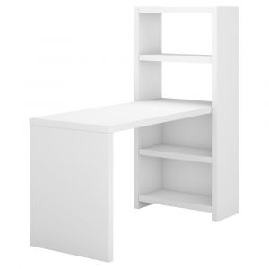 Kathy Ireland Office - Echo 56W Bookcase Desk in Pure White - KI60107-03