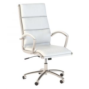 Kathy Ireland Office - Echo High Back Leather Executive Chair in White - ECH035WH