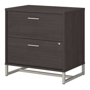 Kathy Ireland Office - Method 2 Drawer Lateral File Cabinet in Storm Gray - Assembled - KI70404SU