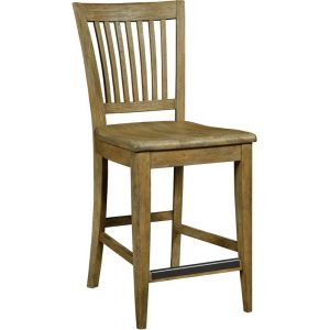 Kincaid Furniture - The Nook - Brushed Oak Counter Height Slat Back Chair - 663-693