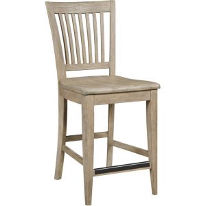 Kincaid Furniture - The Nook - Heathered Oak Counter Height Slat Back Chair - 665-693