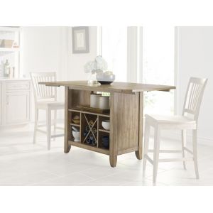Kincaid Furniture - The Nook - Heathered Oak Kitchen Island Package - 665-746P