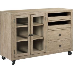 Kincaid Furniture - The Nook - Heathered Oak Mobile Server - 665-850_CLOSEOUT - CLOSEOUT - NK