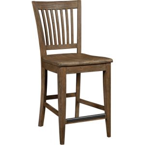 Kincaid Furniture - The Nook - Hewned Maple Counter Height Slat Back Chair - 664-693