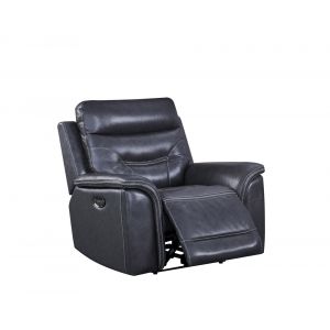 Leather Italia USA - Bullard Chair - Glider P2 Grey - 1669-EH5194-011095LV