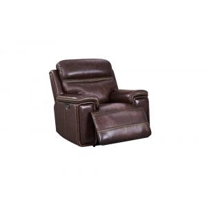 Leather Italia USA - Fresno Chair - Glider P2 Brown - 1669-EH2394-011004LV