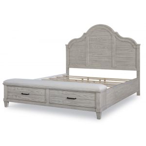 Legacy Classic Furniture - Belhaven Complete California King Arched Panel Bed with Storage Footboard - 9360-4137K
