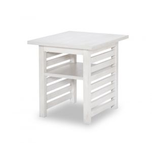 Legacy Classic Furniture - Edgewater Sand Dollar Square End Table White Finish - 1313-107