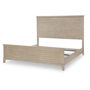 Legacy Classic Furniture - Edgewater Soft Sand Complete Panel Bed King 66 Wood Finish - 1310-4106K