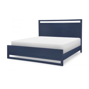 Legacy Classic Furniture - Summerland Inkwell Complete Panel Bed Ca King 60 Blue Finish - 1162-4107K