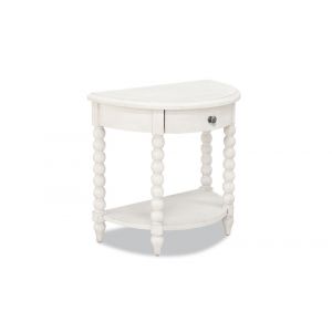 Legacy Classic Furniture - Trisha Yearwood Nashville Demilune Night Table in Cloud - TY749-340