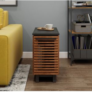 Legends Furniture - Bridgevine Home 13 in. Brown Solid Wood Side Table - GC4410.BNB