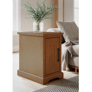 Legends Furniture - Bridgevine Home 14 in. Bourbon Brown Finish Solid Wood Side Table - CY4420.OBR