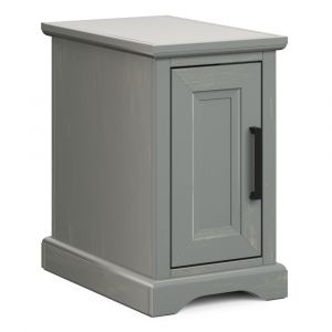 Legends Furniture - Bridgevine Home 14 in. Grey Finish Solid Wood Side Table - CY4410.MSH