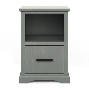 Legends Furniture - Bridgevine Home 20 in. Made in the USA Grey Finish Solid Wood File Cabinet - CY6805.MSH