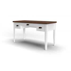Legends Furniture - Bridgevine Home 53 in.White Wash and Barnwood Finish Solid Wood Writing Desk - HT6210.BJW