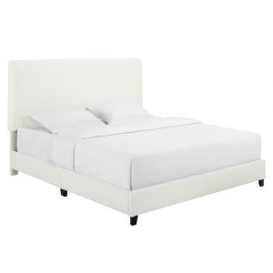 Legends Furniture - Bridgevine Home King Size Tall Boucle Headboard Upholstered Platform Bed - ZBRD-7006KG