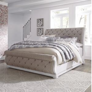 Liberty Furniture - Abbey Park California King Upholstered Sleigh Bed  - 520-BR-CKUSL