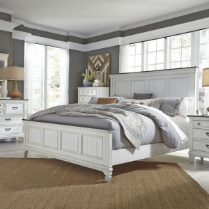 Liberty Furniture - Allyson Park 5 Piece Queen Panel Bed, Dresser & Mirror, Chest, Nightstand Set - 417-BR-QPBDMCN