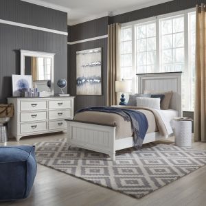 Liberty Furniture - Allyson Park Full Panel Bed, Dresser & Mirror - 417-YBR-FPBDM