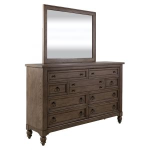 Liberty Furniture - Americana Farmhouse Dresser & Mirror  - 615-BR-DM