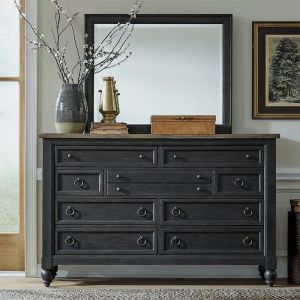 Liberty Furniture - Americana Farmhouse Opt Dresser & Mirror  - 615-BR-ODM