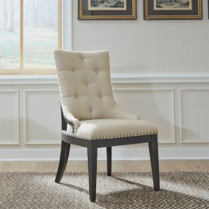 Liberty Furniture - Americana Farmhouse Uph Shelter Side Chair- Black (RTA) (Set of 2) - 615-C6501S-B