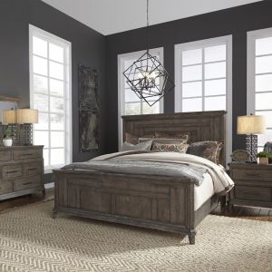 Liberty Furniture - Artisan Prairie 4 Piece Queen Panel Bed, Chesser & Mirror, Nightstand Set - 823-BR-QPBDMN