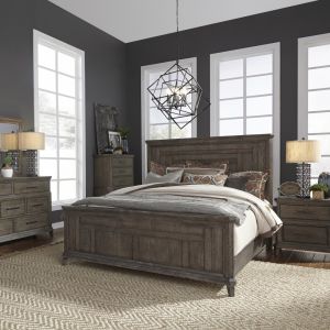 Liberty Furniture - Artisan Prairie 5 Piece Queen Panel Bed, Chesser & Mirror, Chest, Nightstand Set - 823-BR-QPBDMCN