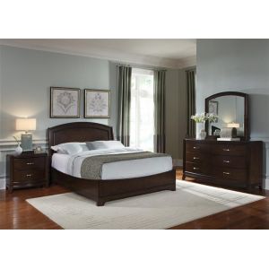 Liberty Furniture - Avalon 4 Piece Queen Platform Bed, Dresser & Mirror, Night Stand Set - 505-BR-QPLDMN