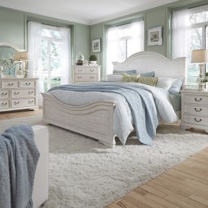 Liberty Furniture - Bayside 5 Piece Queen Panel Bed, Dresser & Mirror, Chest, Nightstand Set - 249-BR-QPBDMCN