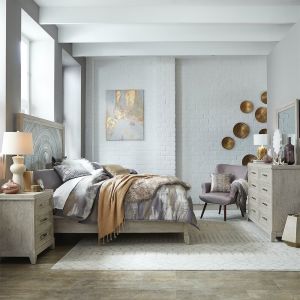 Liberty Furniture - Belmar Queen Panel Bed, Dresser & Mirror, Night Stand  - 902-BR-QPBDMN